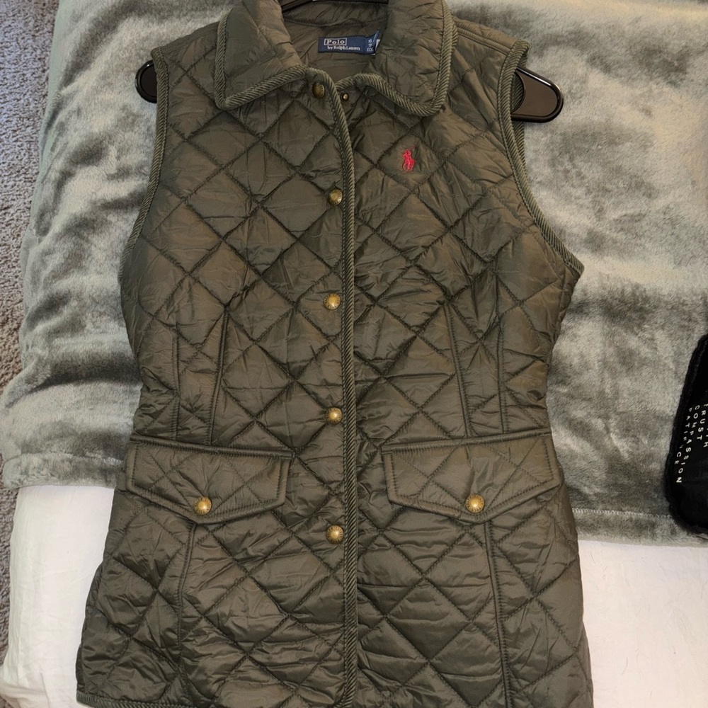 Ralph Lauren Green Quilted Vest